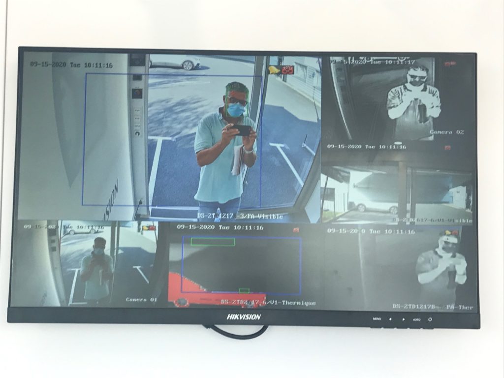 cameras thermiques avec detection de port du masque 